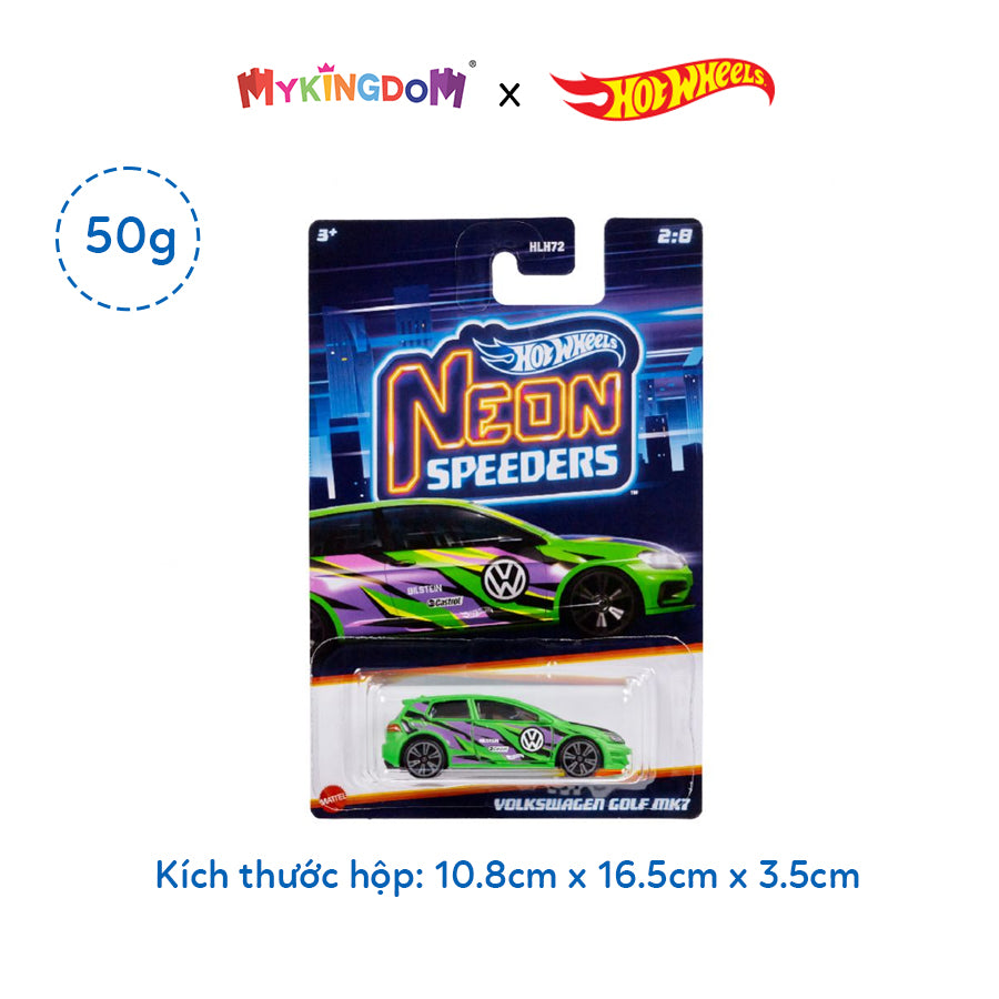 Siêu xe Neon Speeders - VOLKSWAGEN GOLF MK7 HOT WHEELS HLH72