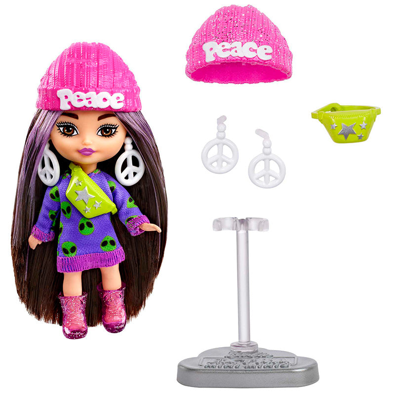Búp bê Barbie Mini Mini Extra - AILEN PRINT HOODIE BARBIE HLN44