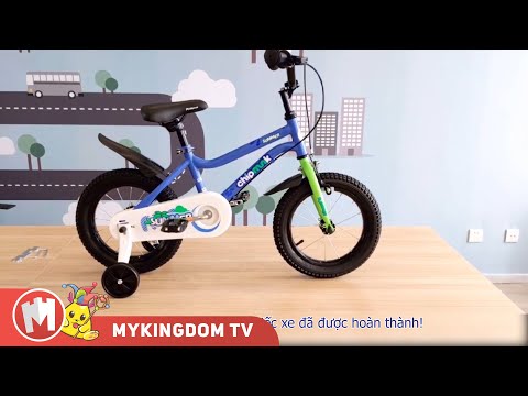 Xe đạp trẻ em Chipmunk 18 inch Màu Xanh