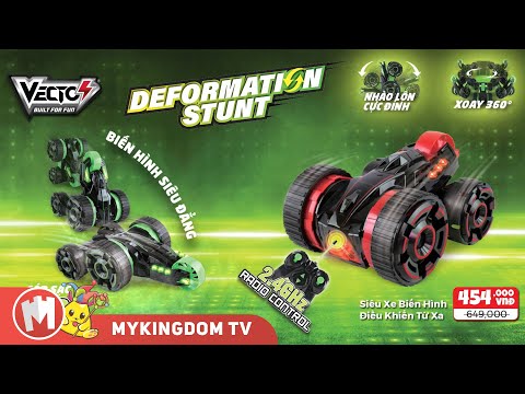 Siêu xe biến hình điều khiển từ xa (xanh lá) VECTO VT602