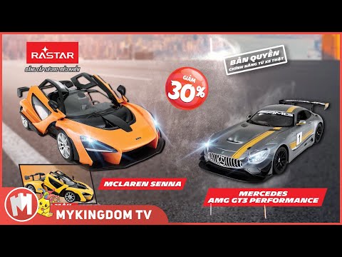 R/C 1:14 McLaren Senna car with doors open in RASTAR R96600 Yellow