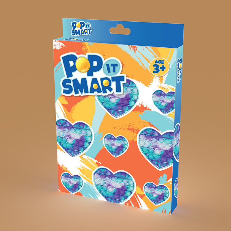 Đồ chơi Pop It Smart hình trái tim xanh POP IT SMART POP01