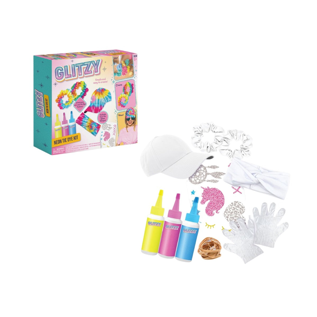 Bộ Dụng Cụ Màu Trang Trí Glitzy Neon Glitzy Girl Hun9690