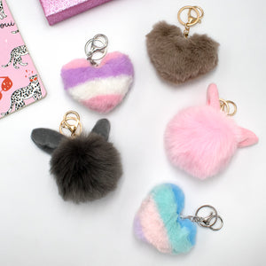 Móc khóa Pom pom CLEVERHIPPO KCP2401
