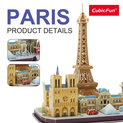 Đồ chơi trẻ em xếp hình 3D: Thành phố Paris PUZZLES MC254H