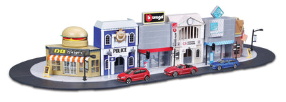 Bộ mô hình trạm cảnh sát và xe Bburago Land Rover