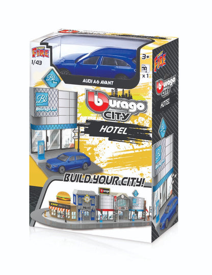 Bộ mô hình khách sạn và xe Bburago Audi A6
