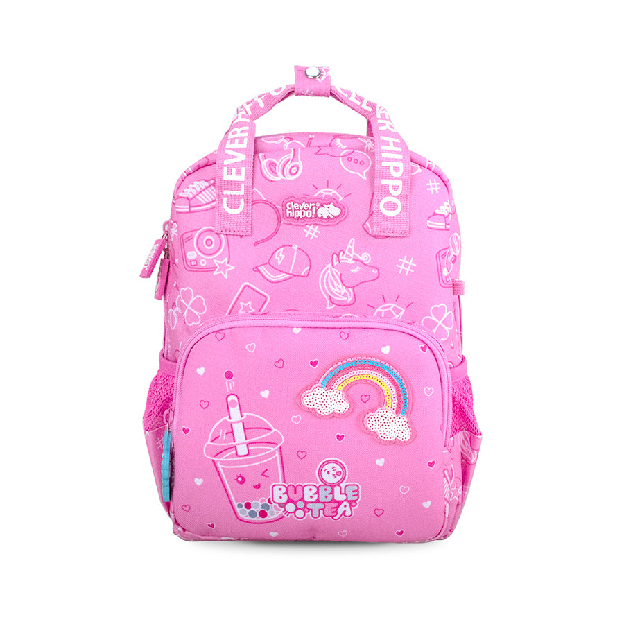 Mini Backpack - Cute Pink Boba CLEVERHIPPO BC4101