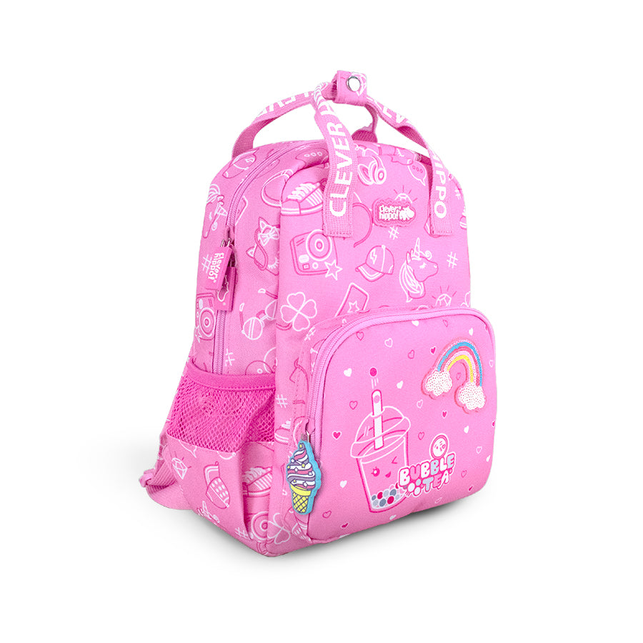 Mini Backpack - Cute Pink Boba CLEVERHIPPO BC4101