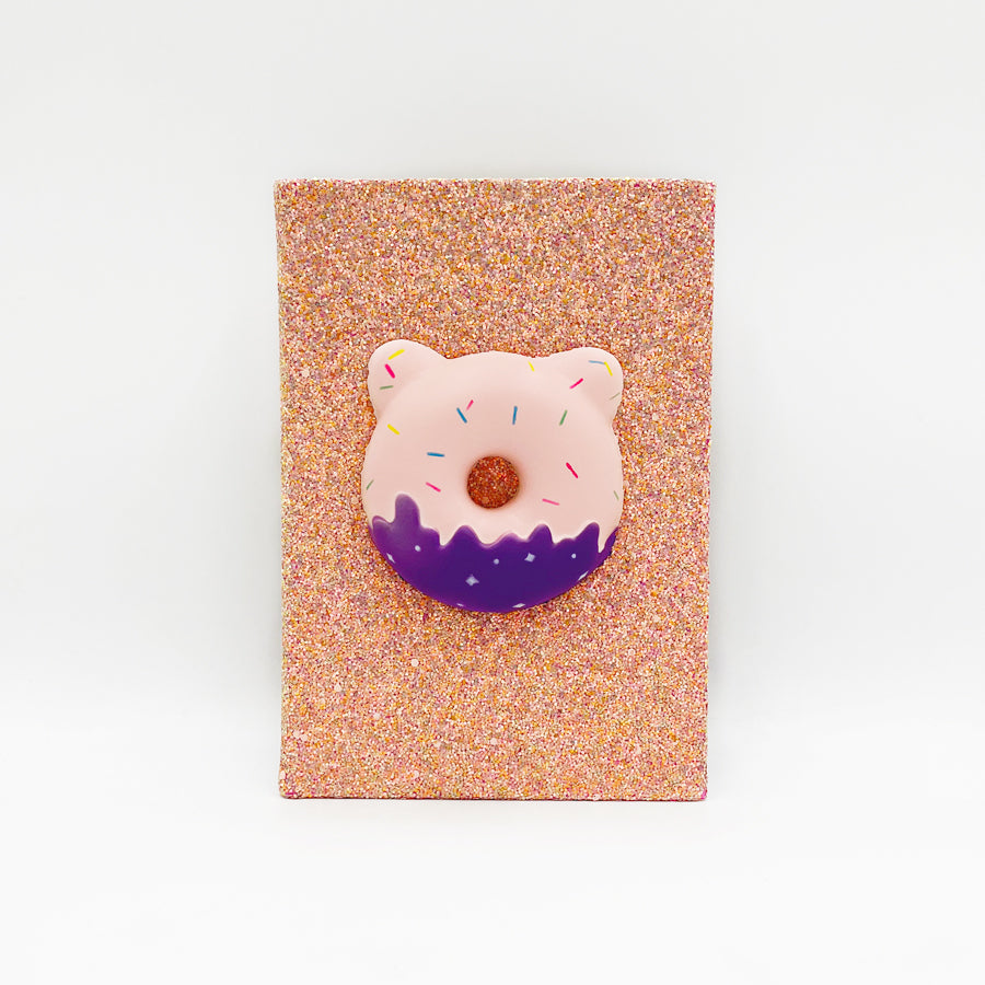 Bộ đồ dùng văn phòng phẩm - Glittery Donut Hồng CLEVERHIPPO NB1202