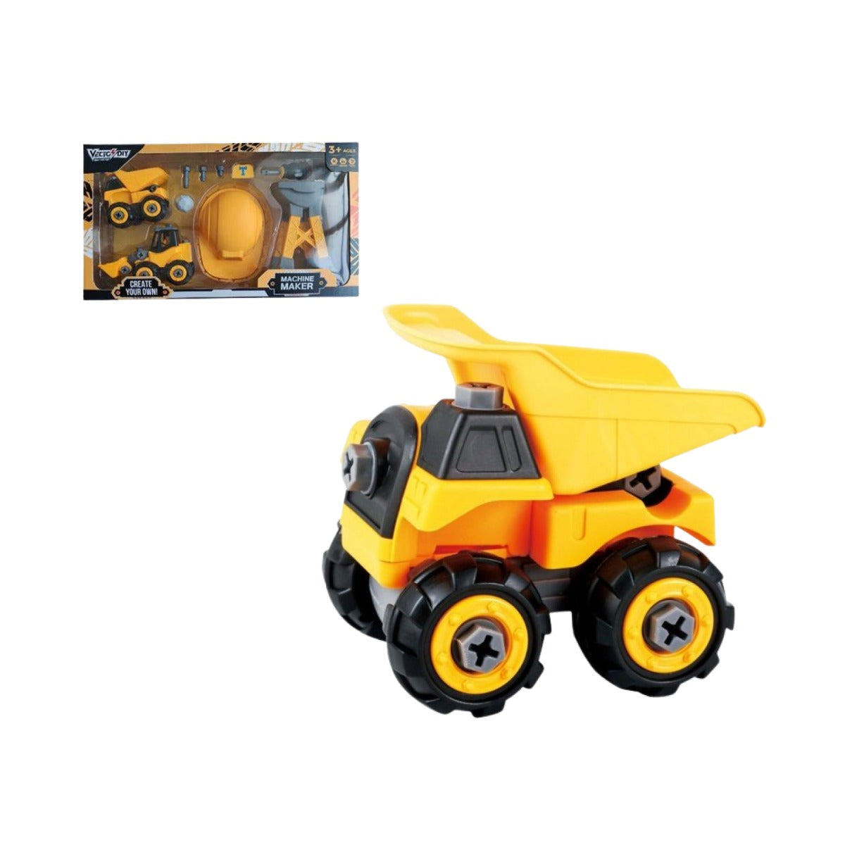 Bộ Đồ Chơi Lắp Ráp Vecto Diy - Xe Ben Và Phụ Kiện Vecto Ok1043