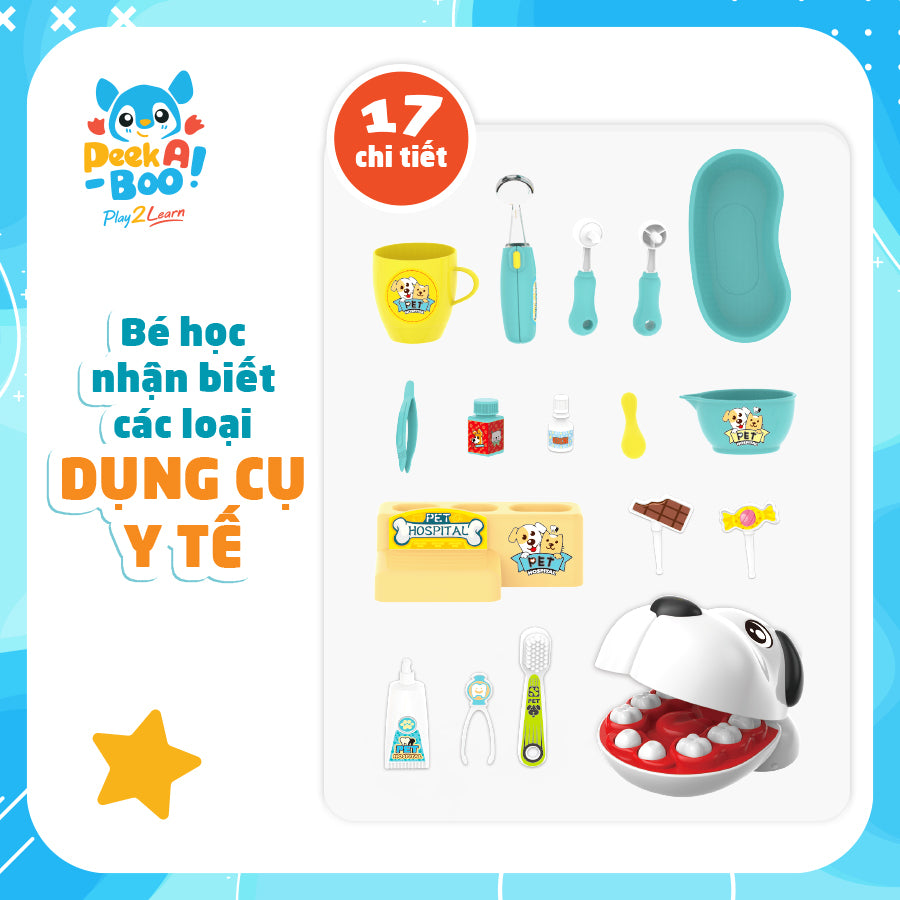 Đồ chơi nha sĩ thú cưng PEEK A BOO PAB010