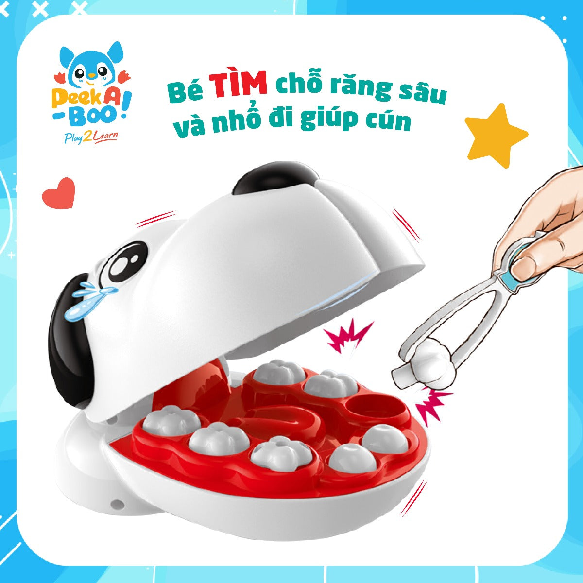 Đồ chơi nha sĩ thú cưng PEEK A BOO PAB010