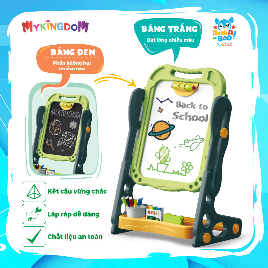 Đồ chơi trẻ em: Bảng vẽ đa năng PAB034 Xanh GROWN UP PAB034