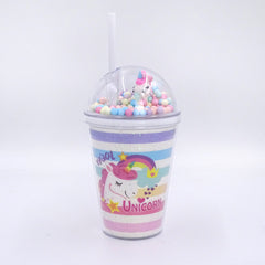 Clever Cup - Rainbow Unicorn Pink Plastic Cup CLEVERHIPPO PCUP01