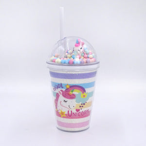 Clever Cup - Ly nhựa Rainbow Unicorn Hồng CLEVER HIPPO PCUP01