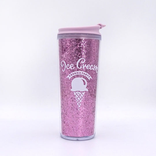 Clever Cup - Ly nhựa Sparkle Ice Cream Hồng CLEVER HIPPO PCUP02