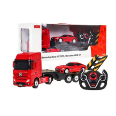 Xe vận chuyển Mercedes Benz với điều khiển 2 trong 1 màu Đỏ RASTAR R74920