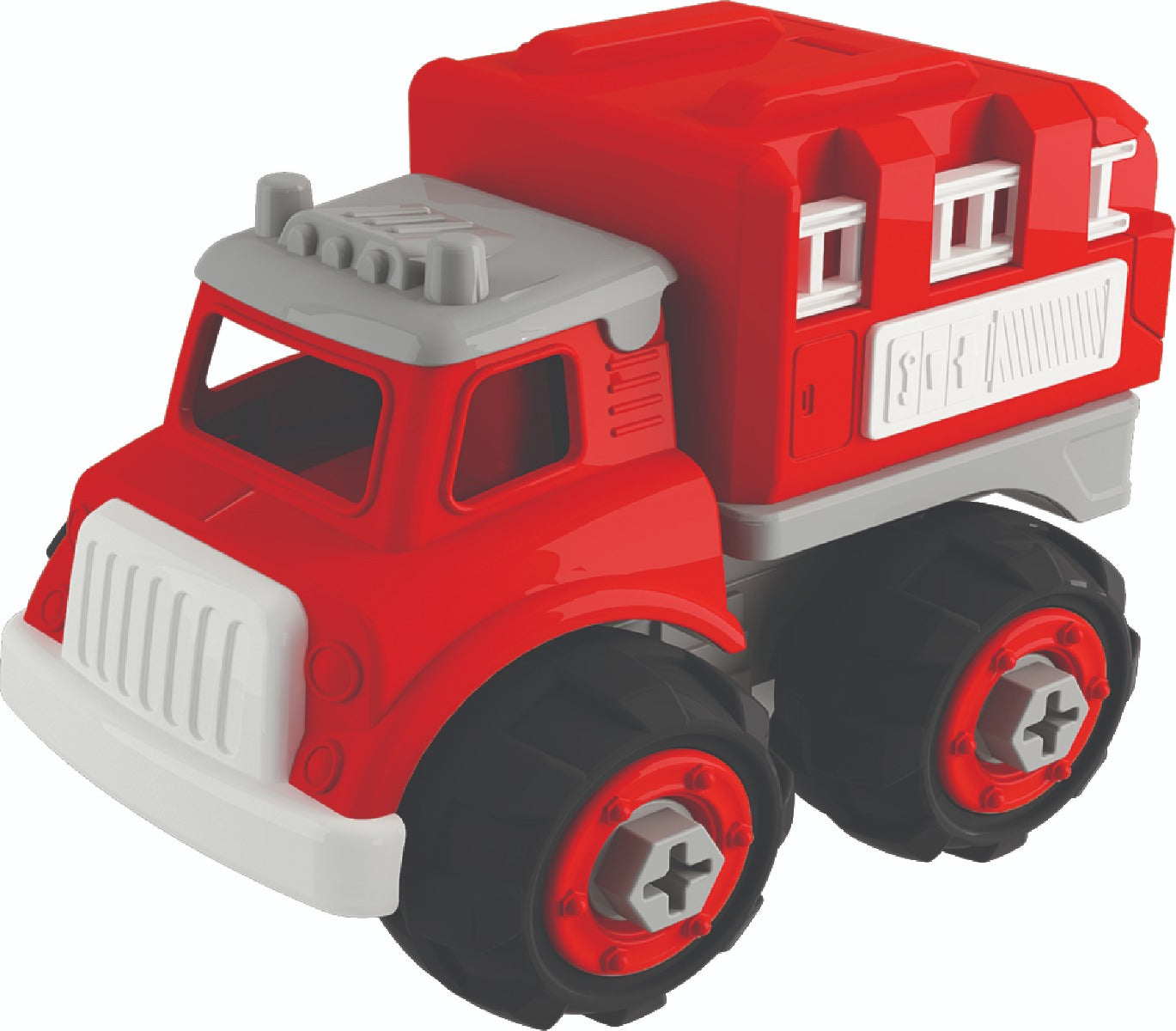 Đồ Chơi Lắp Ráp Vecto DIY - Xe Cứu Hỏa Chở Thang VECTO VT1063