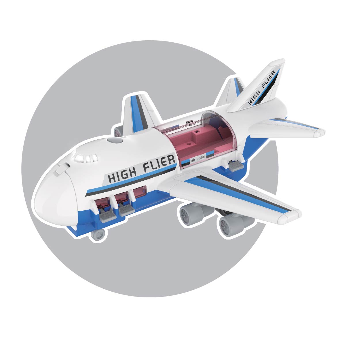 Đồ Chơi Máy Bay Trớn Có Đèn Và Âm Thanh (Xanh) Vecto Vt1824c