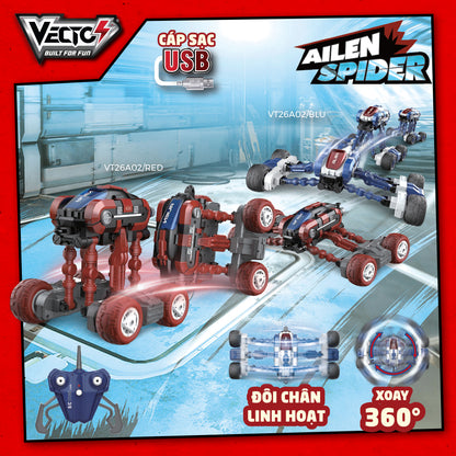 Siêu xe điều khiển nhện ngoài hành tinh (xanh) VECTO VT26A02