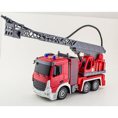 VECTO VT28021 remote control water spraying rotating ladder fire truck toy