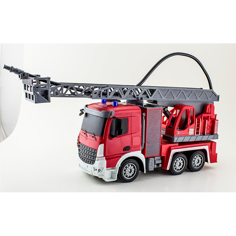 Đồ chơi xe cứu hỏa thang xoay phun nước điều khiển từ xa VECTO VT28021