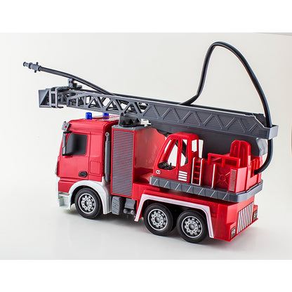 Đồ chơi xe cứu hỏa thang xoay phun nước điều khiển từ xa VECTO VT28021
