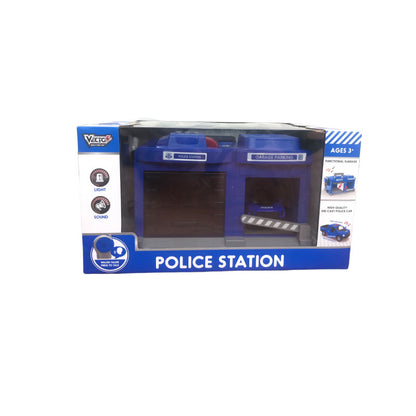 Bộ đồ chơi trạm cảnh sát có bộ đàm, đèn và âm thanh