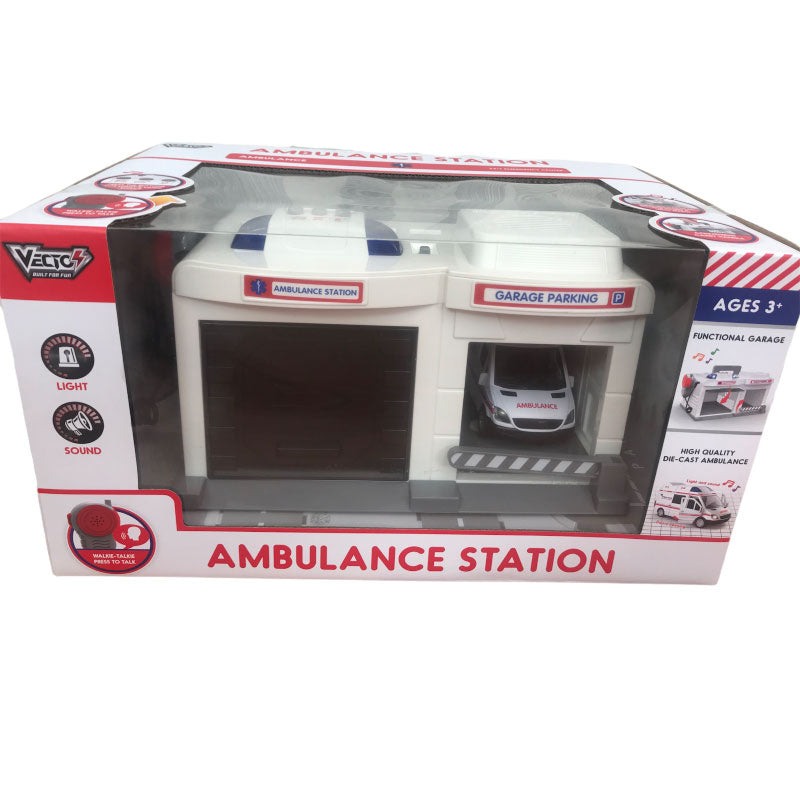 Bộ đồ chơi trạm cấp cứu có bộ đàm, đèn và âm thanh VECTO VT557