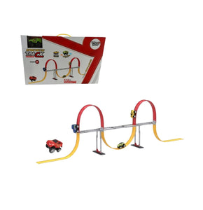 Đồ chơi lắp ráp đường ray dẻo và xe trớn nam châm VECTO VT679604