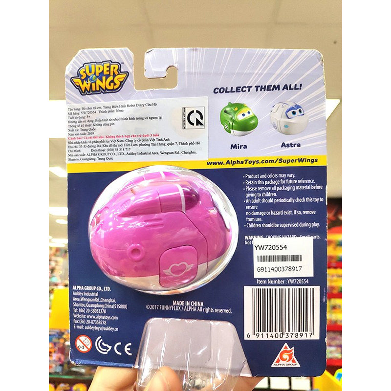 Trứng Biến Hình Robot Dizzy Cứu Hộ SUPERWINGS YW720554