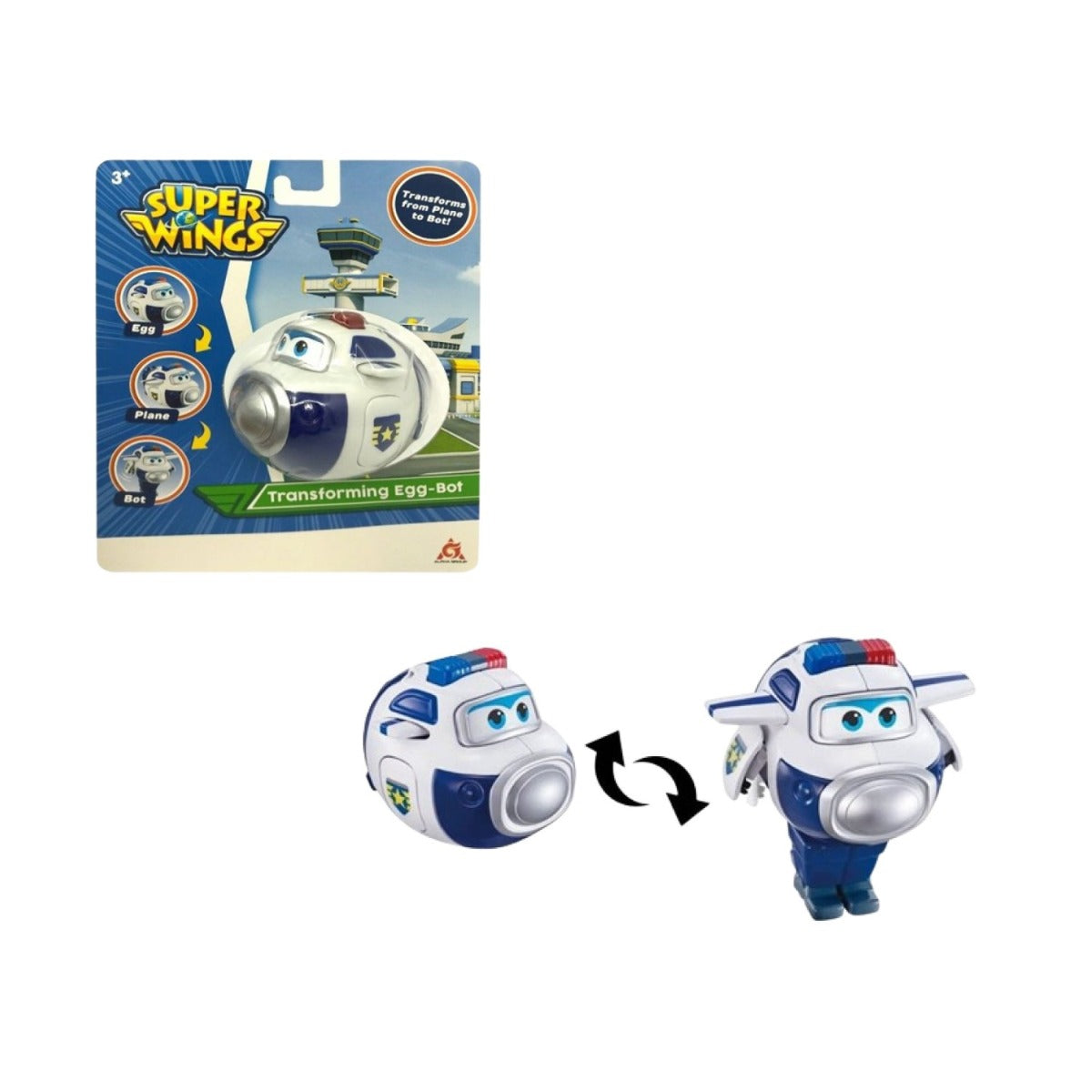 Trứng Biến Hình Robot Cảnh Sát Paul SUPERWINGS YW720555