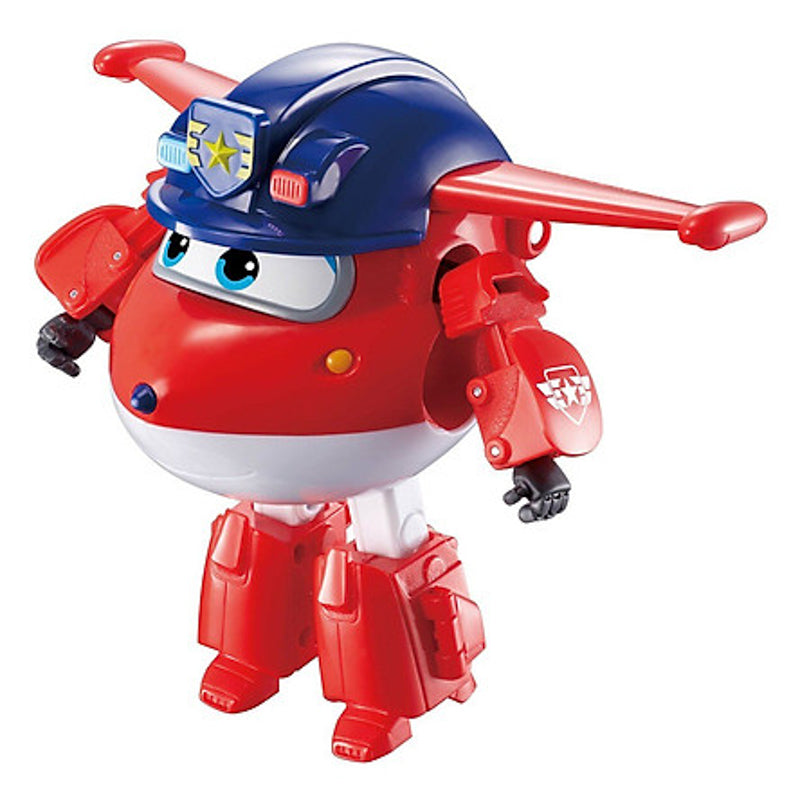 SUPERWINGS Police Jett Large Transformation Robot Toy YW730231