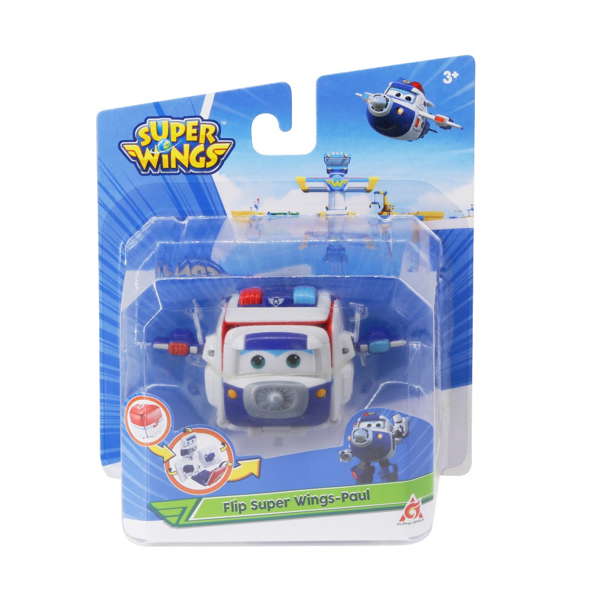 Hộp biến hình Super wings- cảnh sát Paul SUPERWINGS YW740575