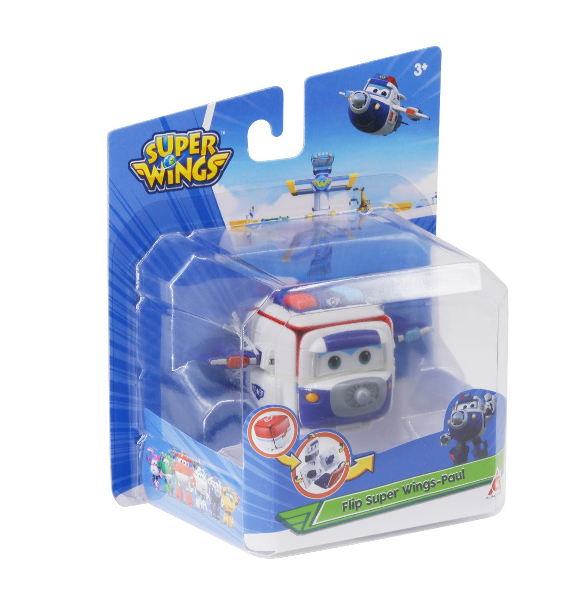 Hộp biến hình Super wings- cảnh sát Paul SUPERWINGS YW740575