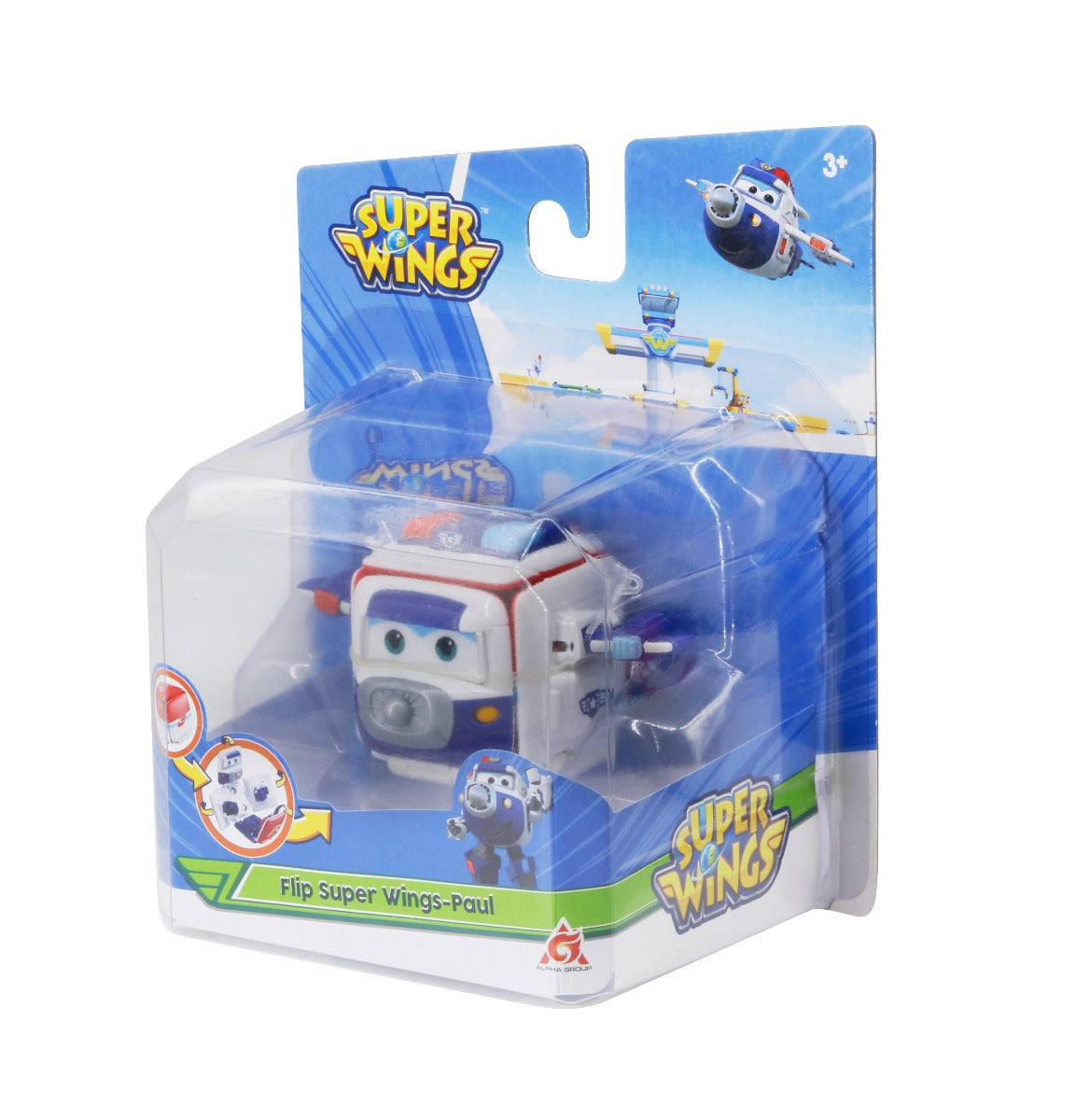 Hộp biến hình Super wings- cảnh sát Paul SUPERWINGS YW740575