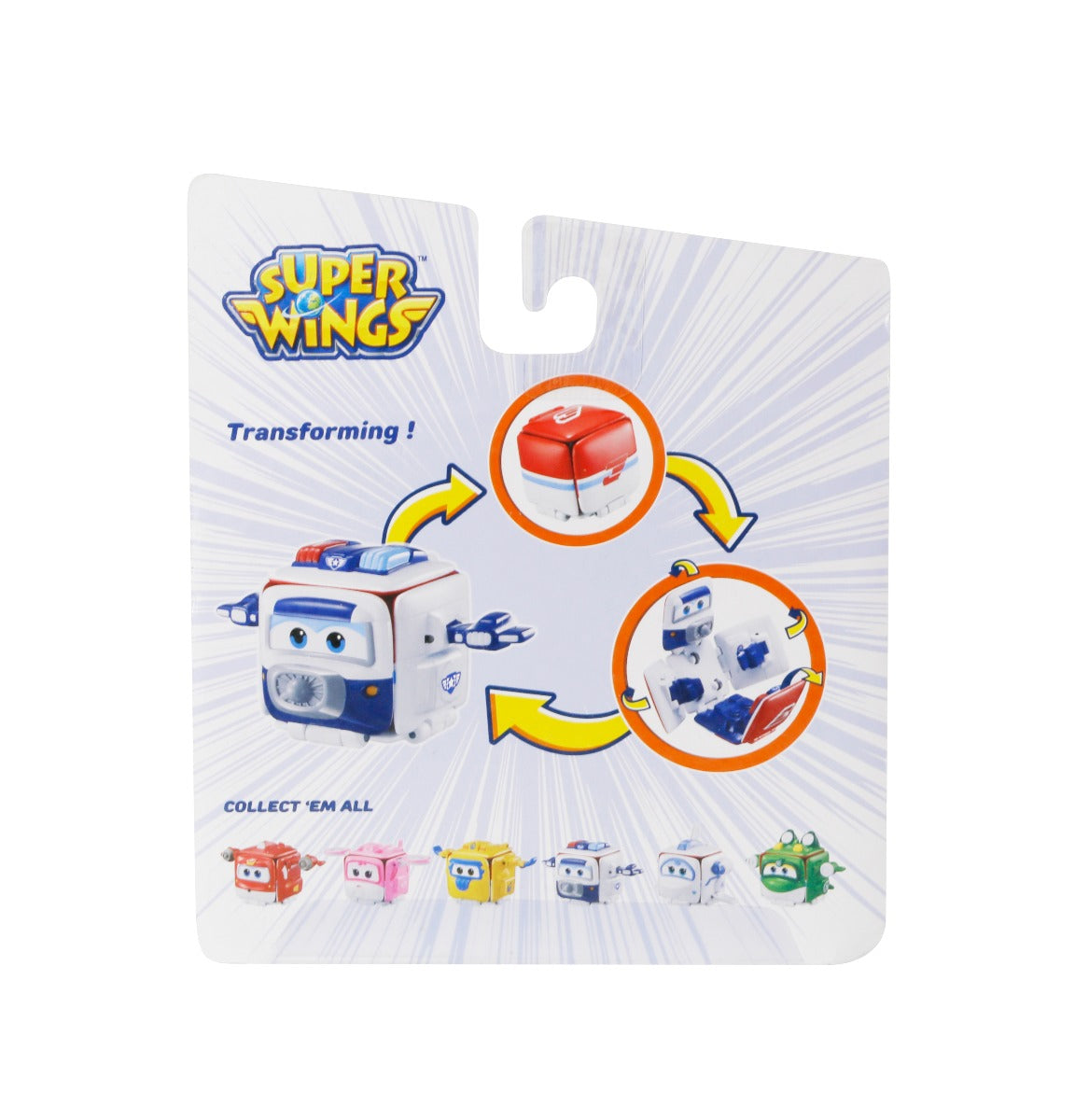 Hộp biến hình Super wings- cảnh sát Paul SUPERWINGS YW740575