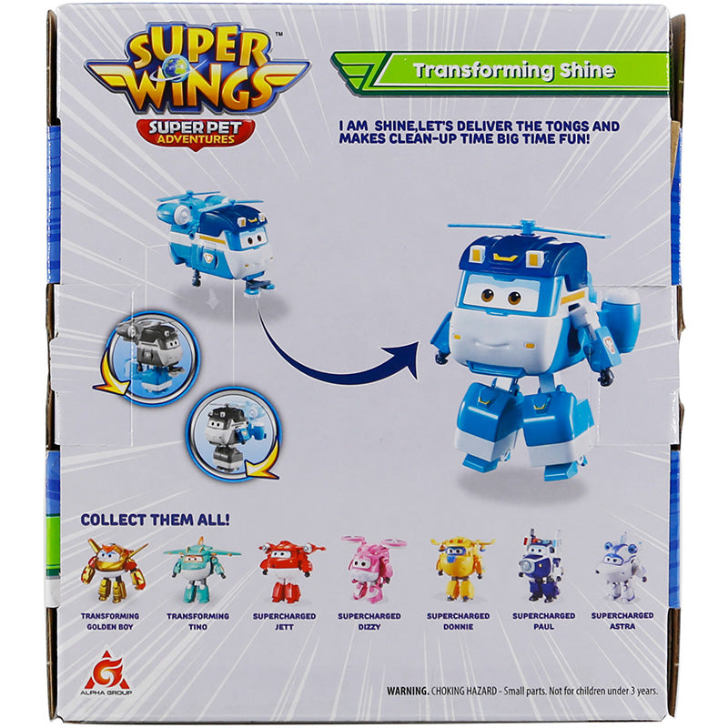 SUPERWINGS Shine Large Transformer Robot Toy YW770239